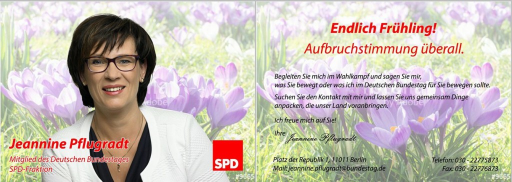 Ein Frühlingsgruß von unserer Bundestagsabgeordneten
